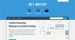 Desktop Screenshot of joesmastery.com